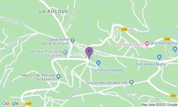 Localisation Lacrouzette Bp - 81210