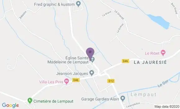 Localisation Lempaut Ap - 81700