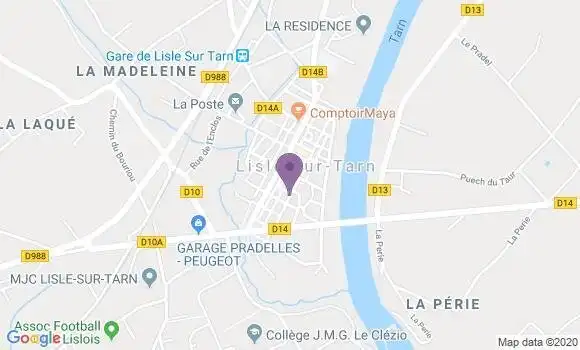 Localisation Lisle sur Tarn Bp - 81310