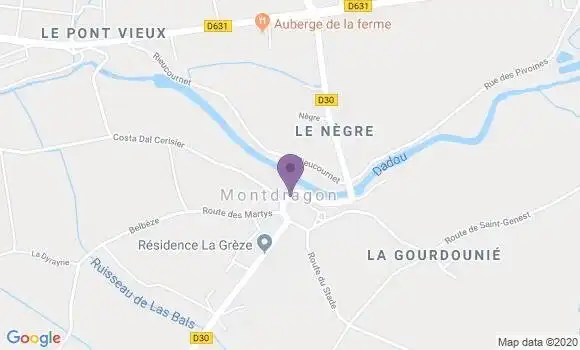 Localisation Montdragon Ap - 81440
