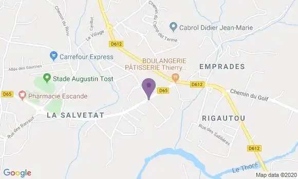 Localisation Payrin Rigautou Bp - 81660