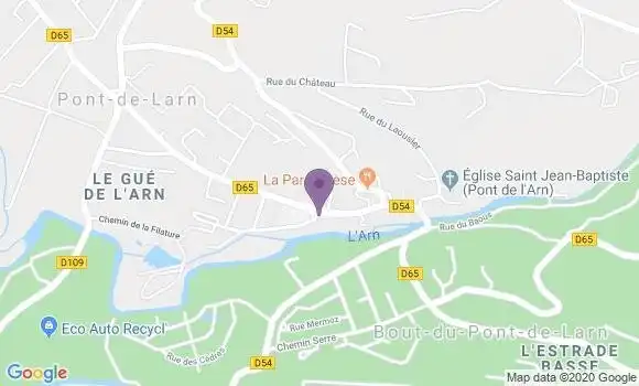 Localisation Pont de Larn Bp - 81660