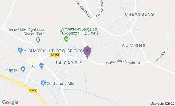 Localisation Puygouzon Bp - 81990