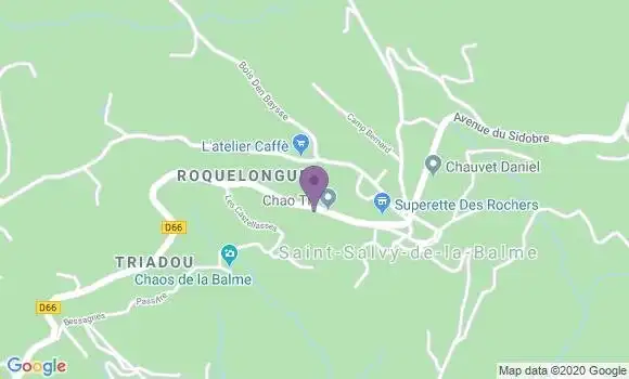 Localisation Saint Salvy de la Balme Ap - 81490
