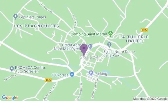 Localisation Soreze - 81540