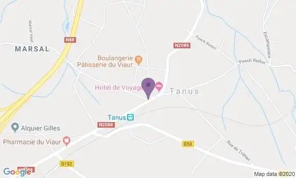 Localisation Tanus Bp - 81190