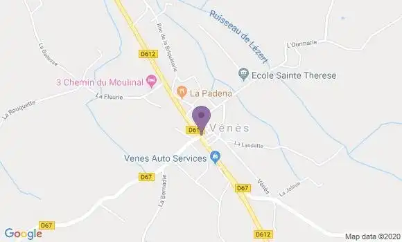 Localisation Venes Ap - 81440