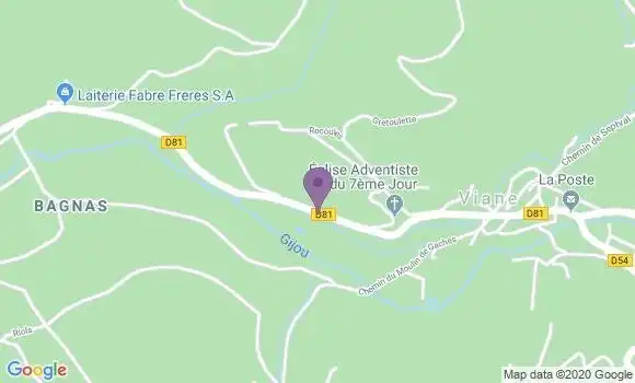 Localisation Viane - 81530