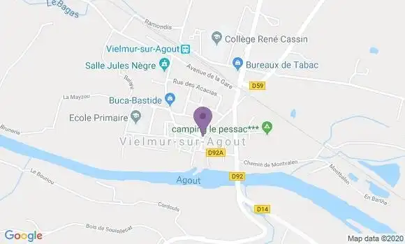 Localisation Vielmur Bp - 81570