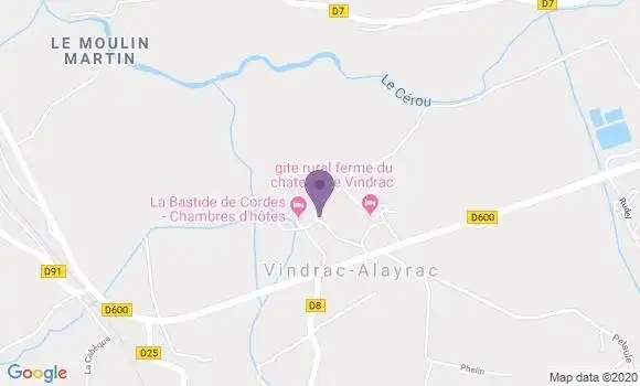 Localisation Vindrac Alayrac Ap - 81170