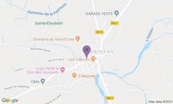 Localisation Camplong d
