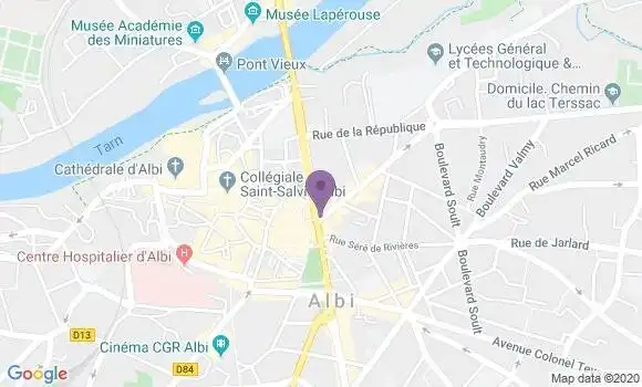 Localisation Albi de Gaulle - 81000