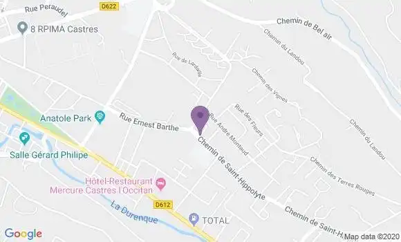 Localisation Castres Roulandou Bp - 81100