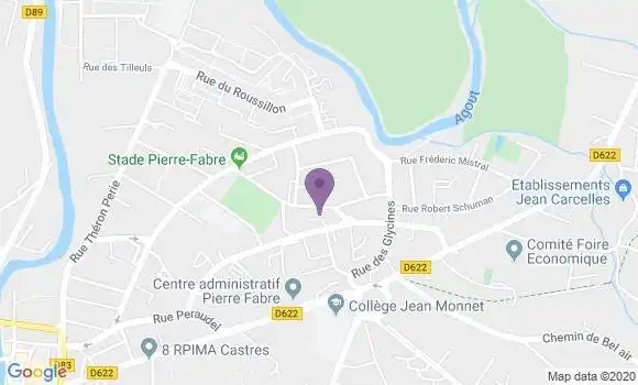 Localisation Castres Aillot bisseous Bp - 81100