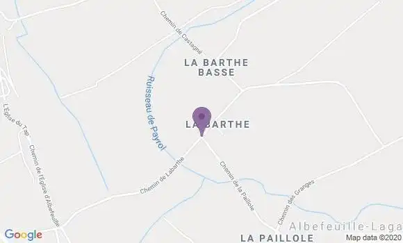 Localisation Albefeuille Lagarde Ap - 82290