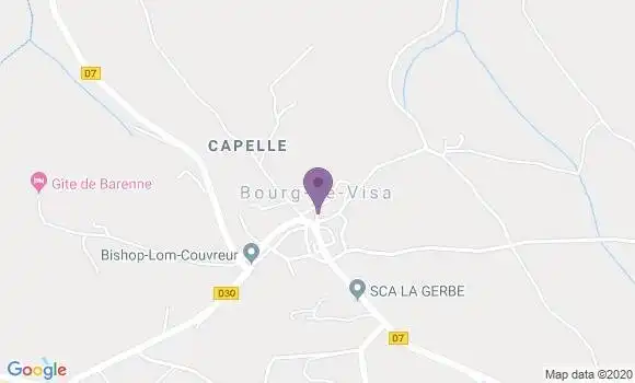 Localisation Bourg de Visa Bp - 82190