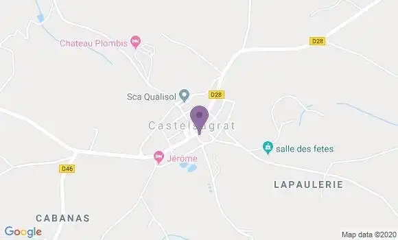 Localisation Castelsagrat Ap - 82400