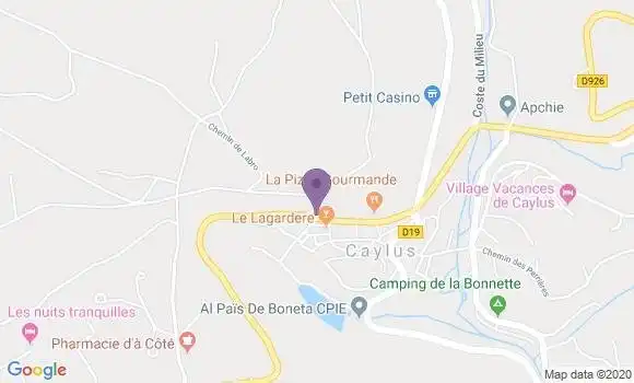 Localisation Caylus - 82160