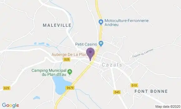 Localisation Cazals Ap - 82140