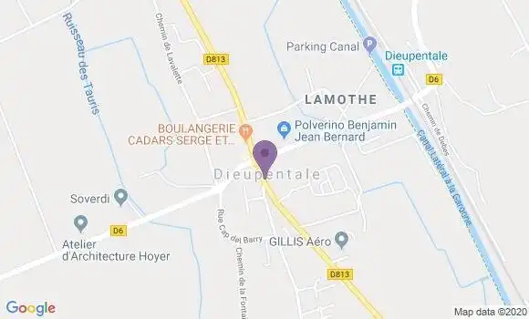 Localisation Dieupentale Bp - 82170