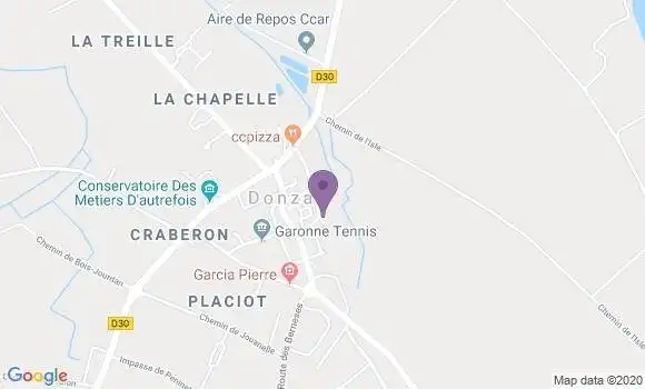 Localisation Donzac Bp - 82340