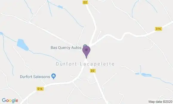 Localisation Durfort Lacapelette Bp - 82390