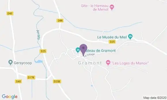 Localisation Gramont Ap - 82120