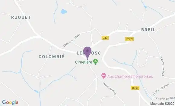Localisation L Honor de Cos Bp - 82130