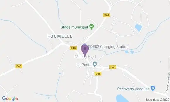 Localisation Lamothe Capdeville Bp - 82130