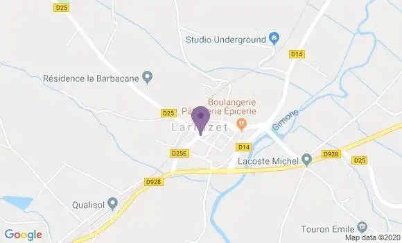 Localisation Larrazet Bp - 82500