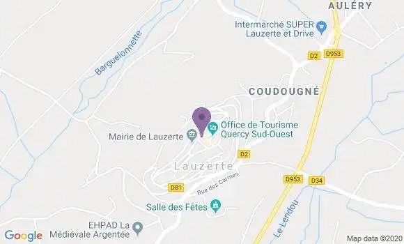 Localisation Lauzerte - 82110