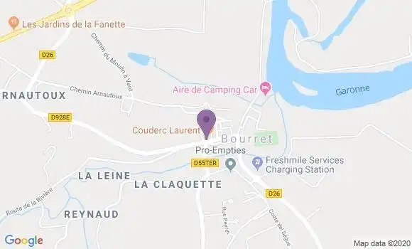 Localisation Mas Grenier Bp - 82600
