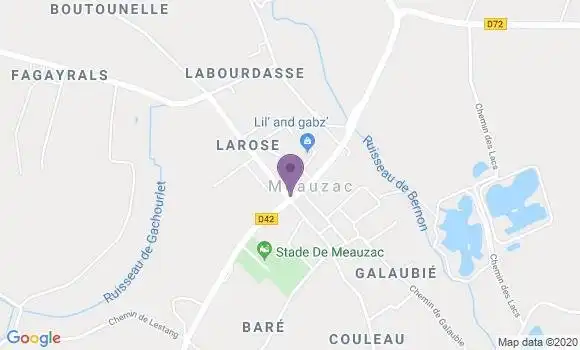 Localisation Meauzac Bp - 82290