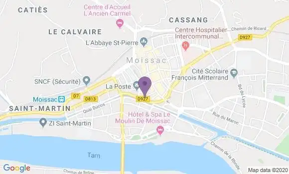 Localisation Moissac - 82202