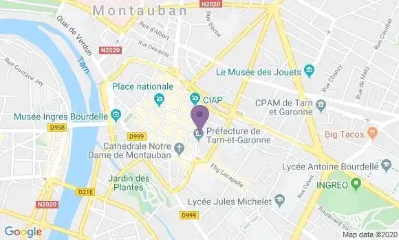 Localisation Montauban Midi pyrenees - 82013