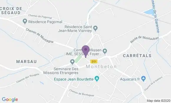 Localisation Montbeton Bp - 82290