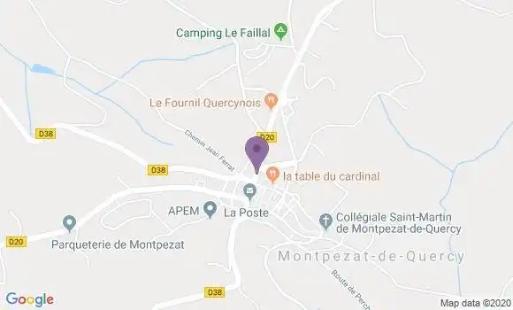 Localisation Montpezat de Quercy Bp - 82270