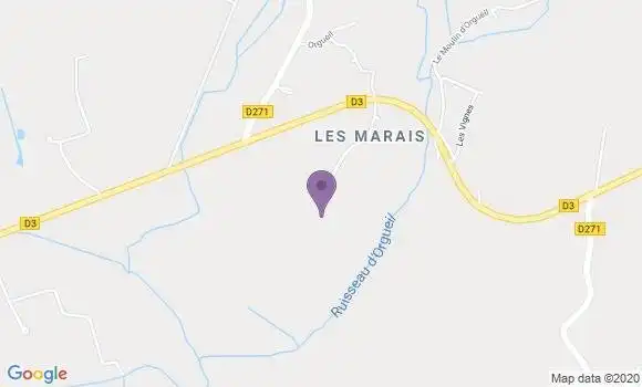 Localisation Orgueil Bp - 82370