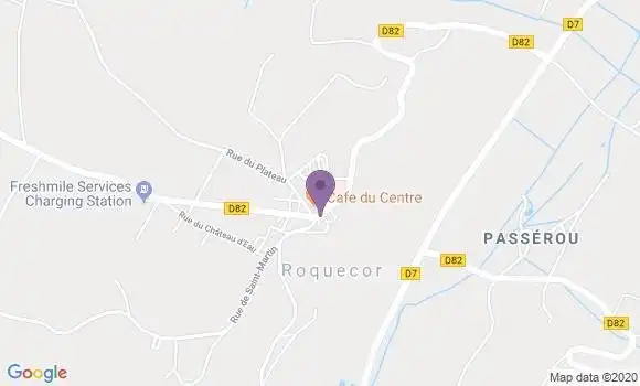 Localisation Roquecor Ap - 82150