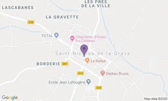 Localisation Saint Nicolas de la Grave - 82210