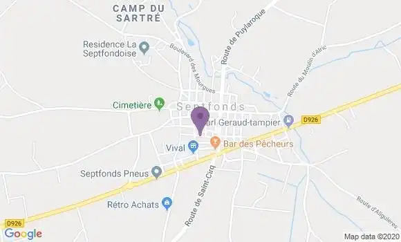 Localisation Septfonds - 82240