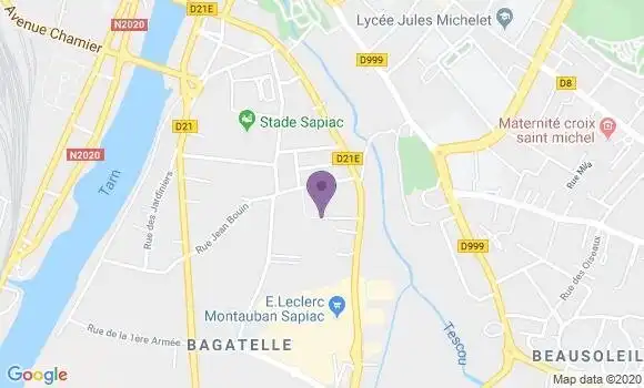 Localisation Montauban Sapiac Bp - 82000