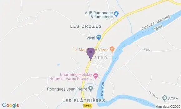 Localisation Varen Lexos Bp - 82330
