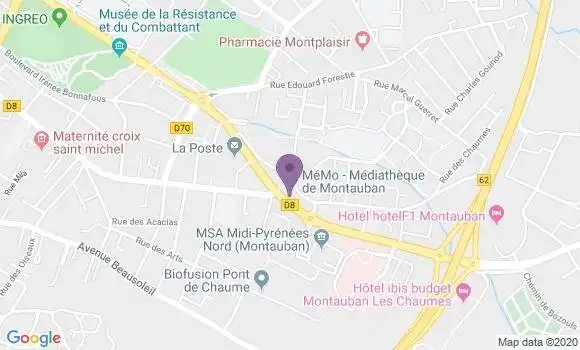 Localisation Montauban Pont de Chaume - 82009