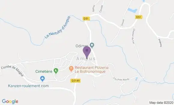Localisation Ampus Bp - 83111