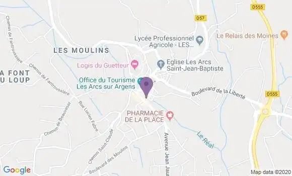 Localisation Les Arcs - 83460