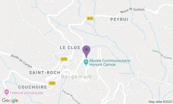 Localisation Bargemon Bp - 83830