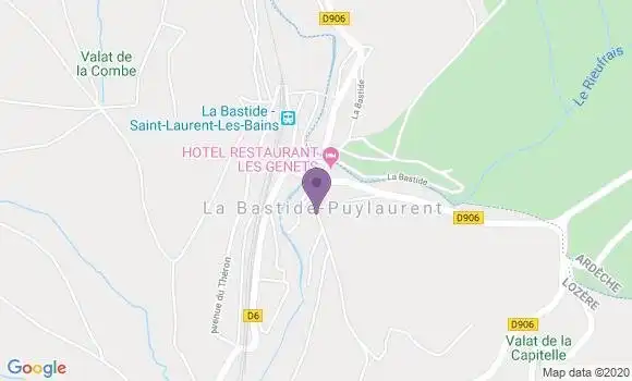 Localisation La Bastide Bp - 83840