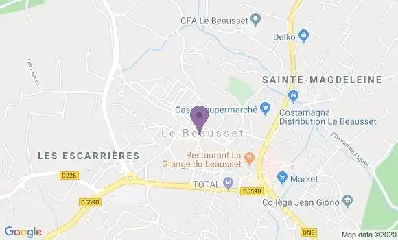 Localisation Le Beausset - 83330