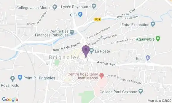 Localisation Brignoles - 83170